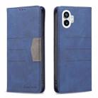 For Nothing Phone 1 Magnetic Splicing Leather Phone Case(Blue) - 1