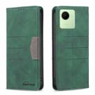 For Realme C30 Magnetic Splicing Leather Phone Case(Green) - 1