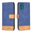 For Motorola Moto G42 4G BF11 Color Matching Skin Feel Leather Phone Case(Blue) - 1