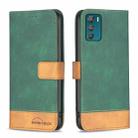 For Motorola Moto G42 4G BF11 Color Matching Skin Feel Leather Phone Case(Green) - 1