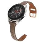 For Samsung Galaxy Watch5 40mm 20mm T-shape Genuine Leather Watch Band(Grey) - 1