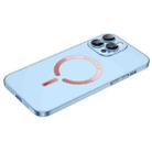 For iPhone 14 Pro Cool Series Magsafe Magnetic Frosted PC Phone Case(Sierra Blue) - 1