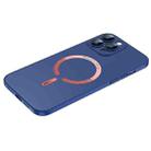 For iPhone 14 Pro Cool Series Magsafe Magnetic Frosted PC Phone Case(Navy Blue) - 1