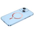 For iPhone 13 Cool Series Magsafe Magnetic Frosted PC Phone Case(Sierra Blue) - 1