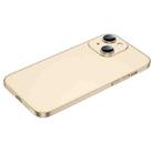 For iPhone 14 Plus Cool Series Frosted PC Phone Case (Champagne Gold) - 1