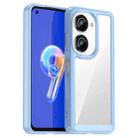 For Asus ZenFone 9 Colorful Series Acrylic + TPU Phone Case(Blue) - 1