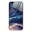 For Samsung Galaxy A7 2018 Colorful Painted Glass Phone Case(Starry Sky) - 1