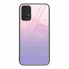 For Samsung Galaxy A53 Colorful Painted Glass Phone Case(Purple Sky) - 1