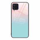 For Samsung Galaxy M32 Colorful Painted Glass Phone Case(Blue Sky) - 1