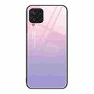 For Samsung Galaxy M32 Colorful Painted Glass Phone Case(Purple Sky) - 1