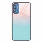 For Samsung Galaxy M52 5G Colorful Painted Glass Phone Case(Blue Sky) - 1