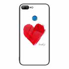 For Honor 9 Lite Colorful Painted Glass Phone Case(Love) - 1