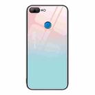 For Honor 9 Lite Colorful Painted Glass Phone Case(Blue Sky) - 1