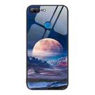 For Honor 9 Lite Colorful Painted Glass Phone Case(Moon Hill) - 1