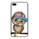 For Honor 10 Colorful Painted Glass Phone Case(Owl) - 1