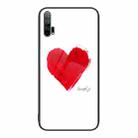 For Honor 20 Pro Colorful Painted Glass Phone Case(Love) - 1