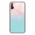 For Honor 20 Pro Colorful Painted Glass Phone Case(Blue Sky) - 1