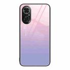 For Honor 50 SE Colorful Painted Glass Phone Case(Purple Sky) - 1