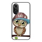 For Honor 50 SE Colorful Painted Glass Phone Case(Owl) - 1