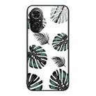 For Honor 50 SE Colorful Painted Glass Phone Case(Banana Leaf) - 1