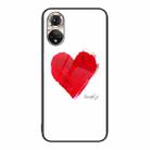 For Honor 50 Colorful Painted Glass Phone Case(Love) - 1