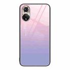 For Honor 50 Colorful Painted Glass Phone Case(Purple Sky) - 1