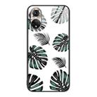 For Honor 50 Colorful Painted Glass Phone Case(Banana Leaf) - 1