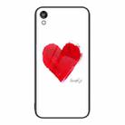 For Honor Play 3e Colorful Painted Glass Phone Case(Love) - 1