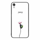 For Honor Play 3e Colorful Painted Glass Phone Case(A Flower) - 1