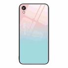 For Honor Play 3e Colorful Painted Glass Phone Case(Blue Sky) - 1