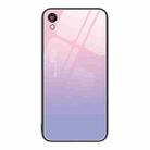 For Honor Play 3e Colorful Painted Glass Phone Case(Purple Sky) - 1