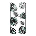 For Honor Play 3e Colorful Painted Glass Phone Case(Banana Leaf) - 1