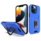 For iPhone 13 Pro Card Shield Magnetic Holder Phone Case (Royal Blue) - 1