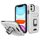 For iPhone 11 Card Shield Magnetic Holder Phone Case (Silver) - 1