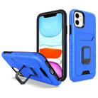 For iPhone 11 Card Shield Magnetic Holder Phone Case (Royal Blue) - 1