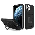 For iPhone 11 Pro Card Shield Magnetic Holder Phone Case (Black) - 1