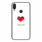 For Huawei nova 3i Colorful Painted Glass Phone Case(Red Heart) - 1