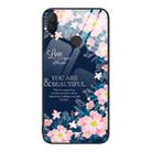 For Huawei nova 3i Colorful Painted Glass Phone Case(Flower) - 1