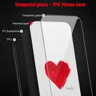 For Huawei nova 8 Pro 4G Colorful Painted Glass Phone Case(Black Love) - 4