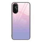 For Huawei nova 8 Pro 4G Colorful Painted Glass Phone Case(Purple Sky) - 1