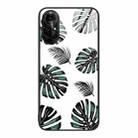 For Huawei nova 8 Pro 4G Colorful Painted Glass Phone Case(Banana Leaf) - 1