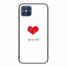 For Huawei nova 8 SE Colorful Painted Glass Phone Case(Red Heart) - 1