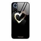 For Huawei nova 9 Colorful Painted Glass Phone Case(Black Love) - 1