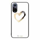 For Huawei nova 9 Colorful Painted Glass Phone Case(Golden Love) - 1