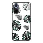 For Huawei nova 9 Colorful Painted Glass Phone Case(Banana Leaf) - 1