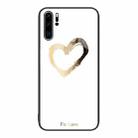 For Huawei P30 Pro Colorful Painted Glass Phone Case(Golden Love) - 1