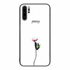 For Huawei P30 Pro Colorful Painted Glass Phone Case(A Flower) - 1