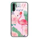 For Huawei P30 Pro Colorful Painted Glass Phone Case(Flamingo) - 1