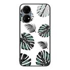 For Huawei P50 Pro Colorful Painted Glass Phone Case(Banana Leaf) - 1
