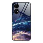 For Huawei P50 Pro Colorful Painted Glass Phone Case(Starry Sky) - 1